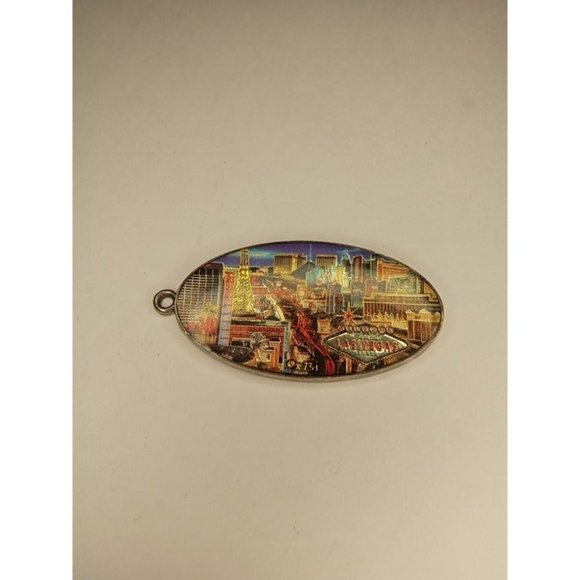 2.5" Long Vegas Shiny Enamel Pendant - Picture 1 of 4